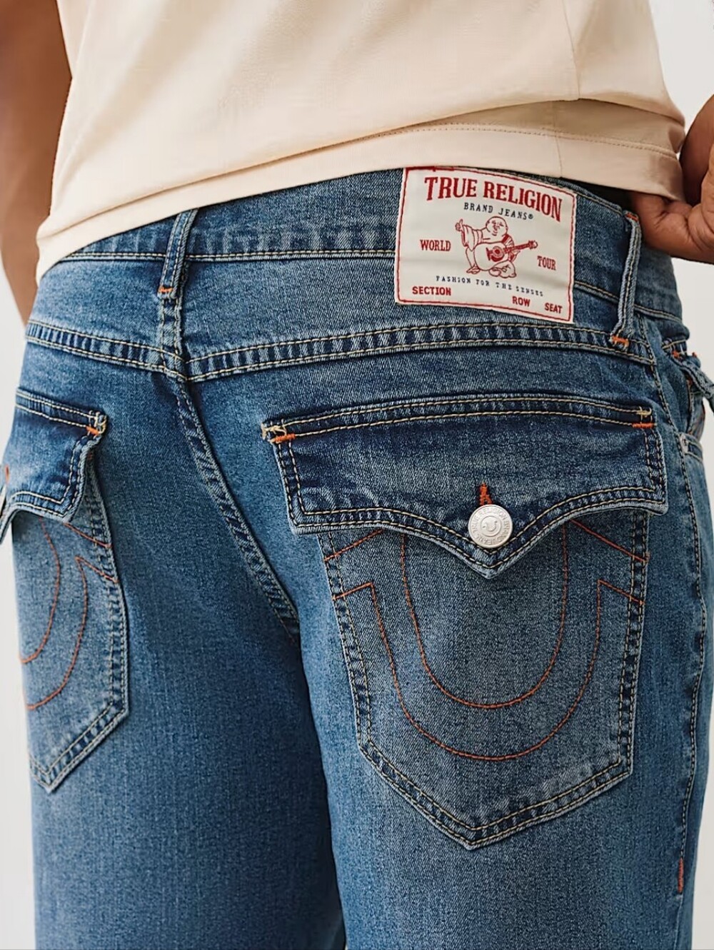 True Religion FIRE! NWT! Geno Relaxed Slim Fit Jean in Blue. Sz 36x32. R2S!